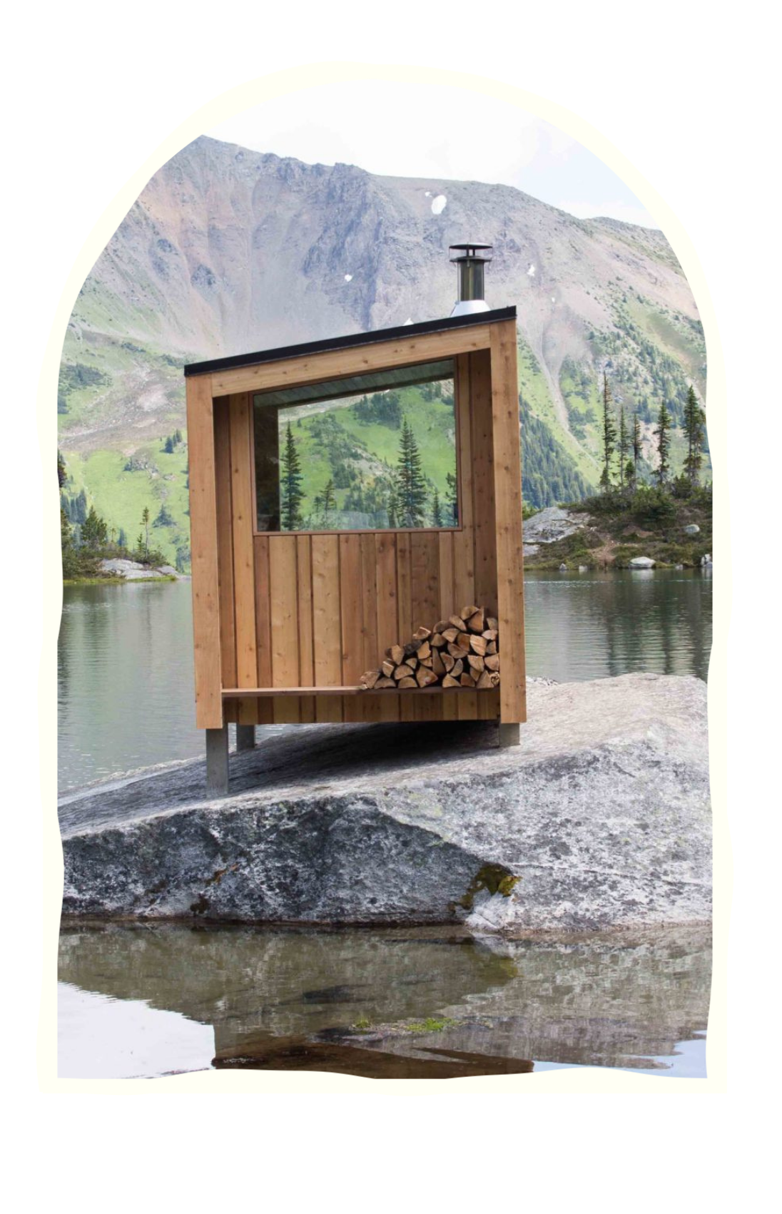 Saunt frame wood mountains