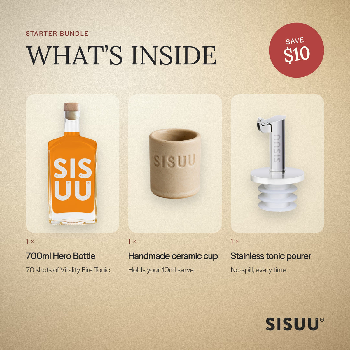 SISUU Tonic Starter Bundle Pack