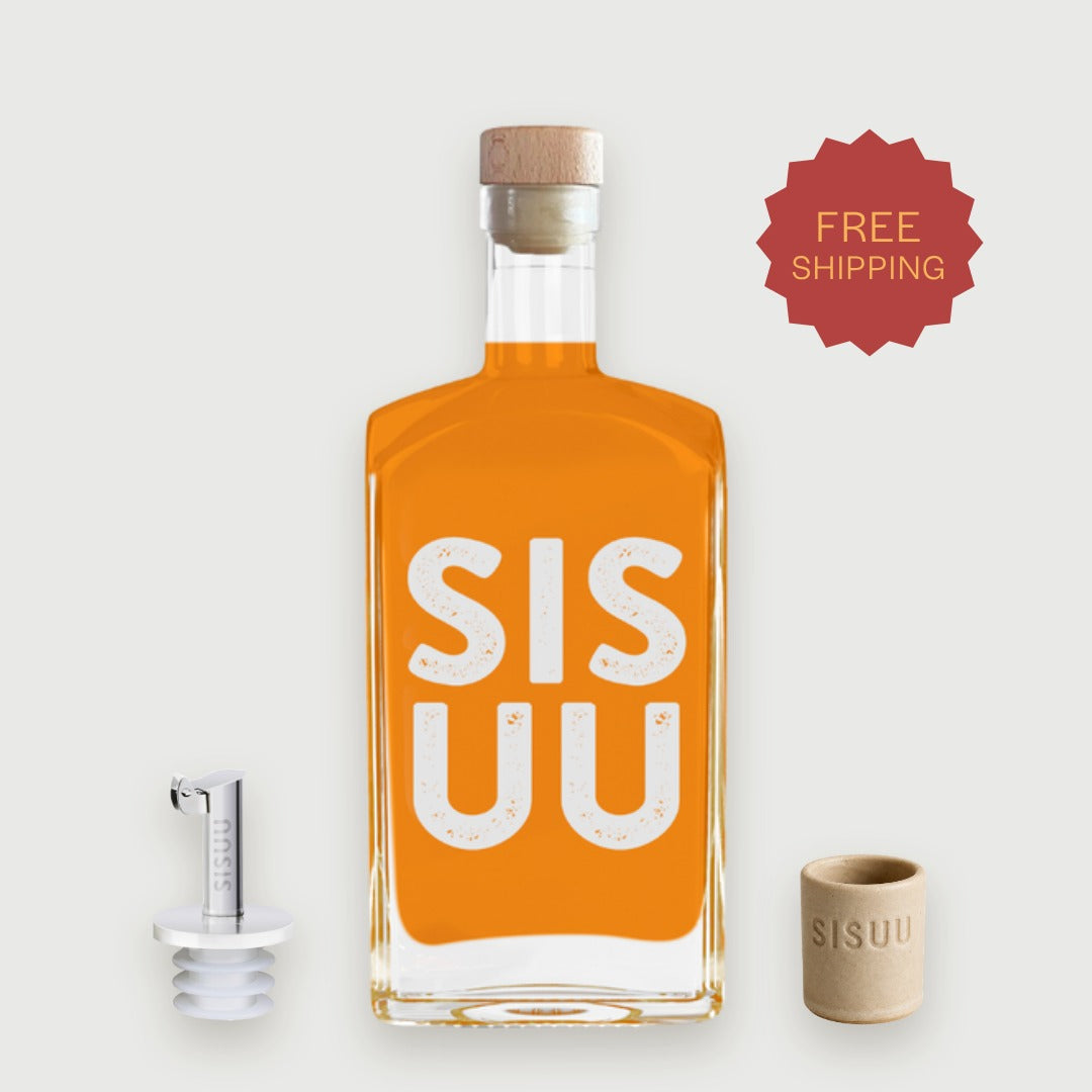 Vitality Fire Tonic Starter Bundle: 700ml Hero Bottle, tonic pourer and handmade ceramic cup, with free shipping