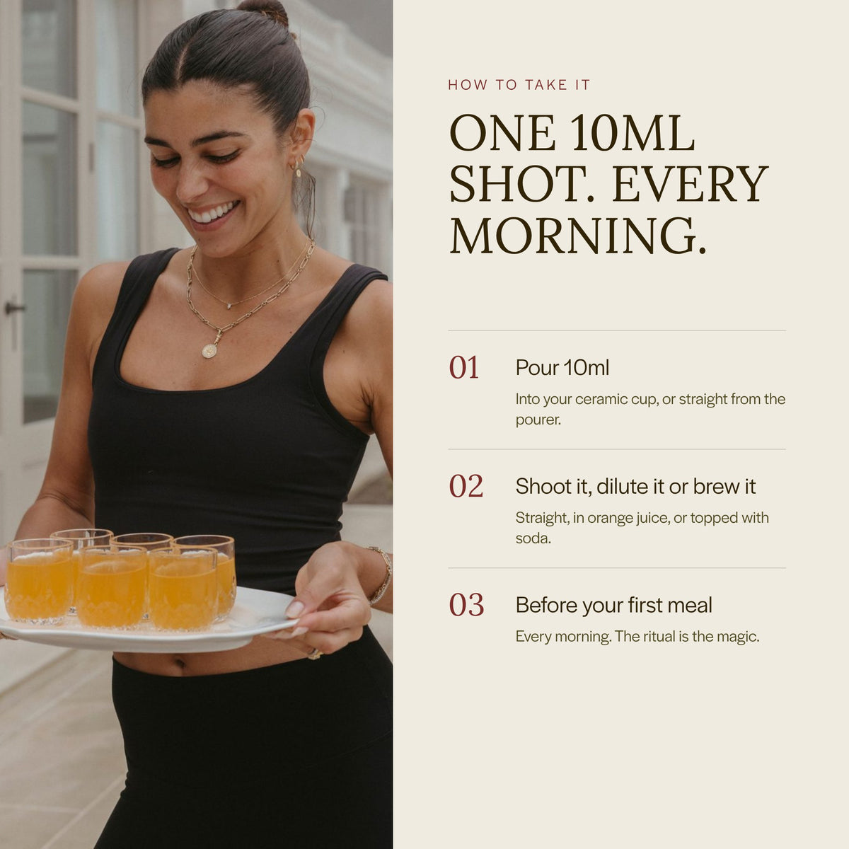 Vitality Fire Tonic 180ml flask: how to take it