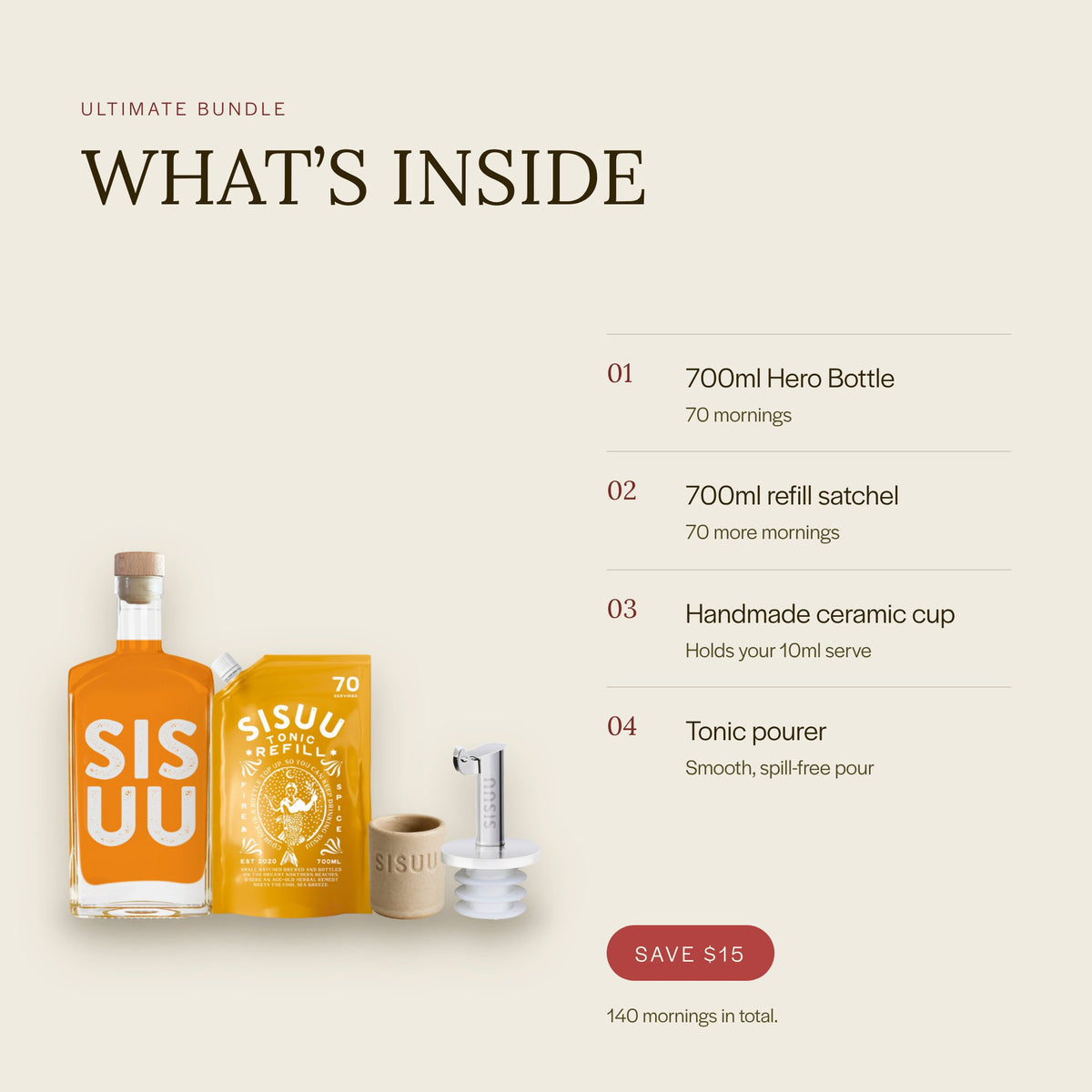 Vitality Fire Tonic Ultimate Bundle: what is inside